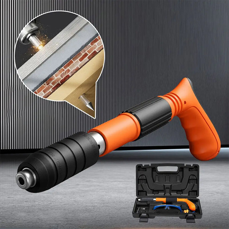 Kit Com Pistola De Fixação De Ação Direta Finca Pinos +200 Pinos